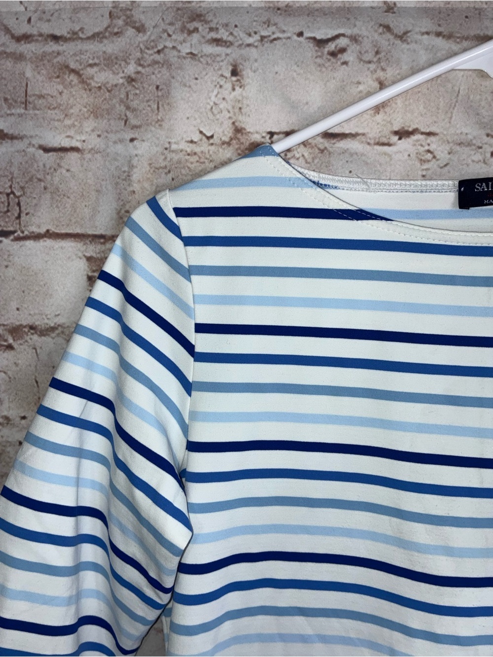Saint James Garde Côte Anti UV Top in Stripes Size 8 - Picture 2 of 7
